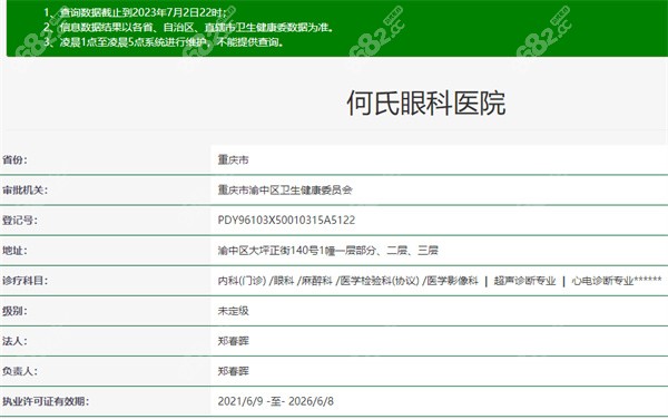重庆何氏眼科医院怎么样？