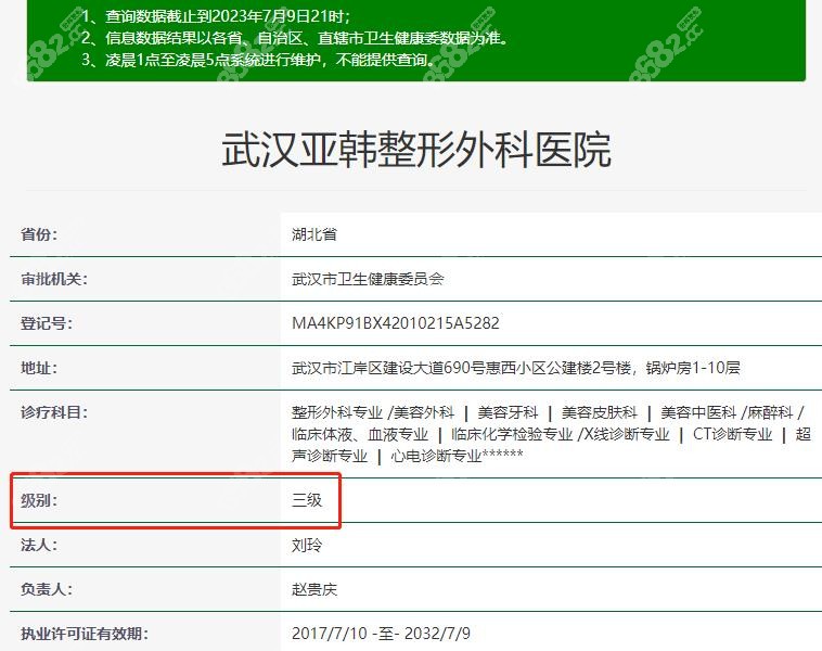 武汉亚韩医院资质