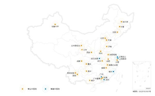 普瑞眼科医院国内分布图