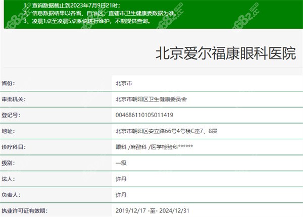 北京爱尔眼科是正规医院吗