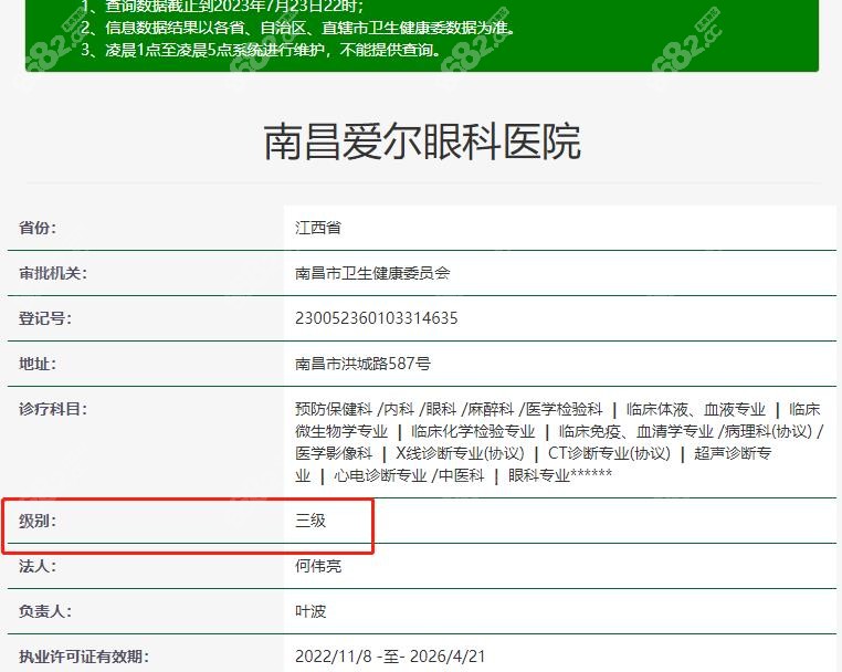 南昌爱尔眼科资质