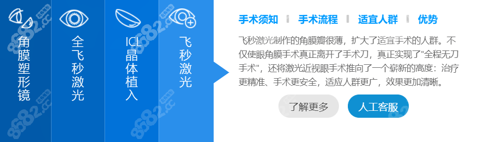 广州爱尔眼科激光近视手术价格7000元起