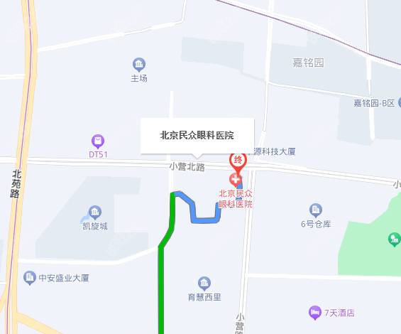 北京民众眼科医院地址图片