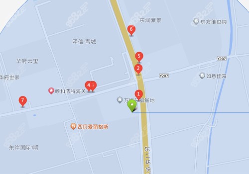 呼和浩特朝悦口腔公交站位置