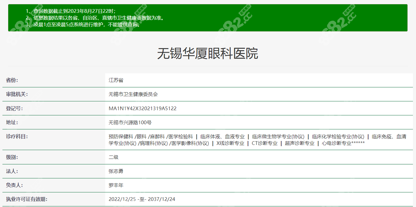 无锡华厦眼科是正规医院
