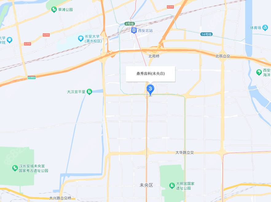 西安鼎秀齿科到院路线