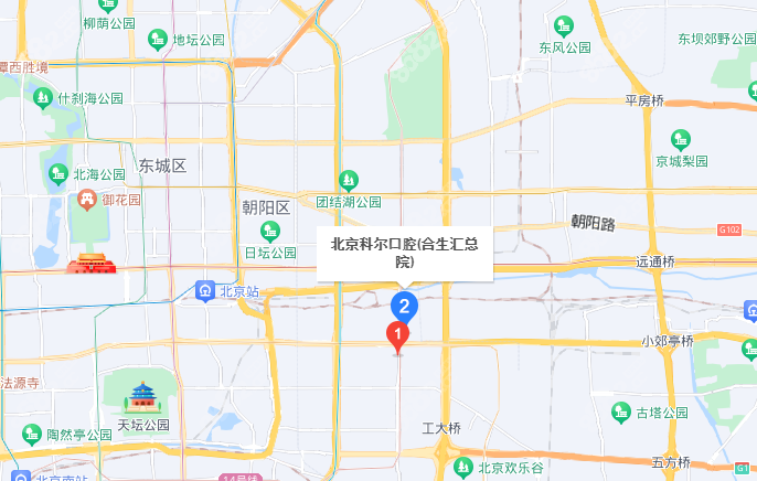 科尔口腔合生汇店地址及来院路线示意图