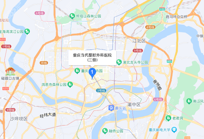 重庆肖林医生坐诊的医院地址示意图