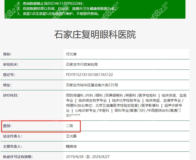 石家庄复明眼科资质