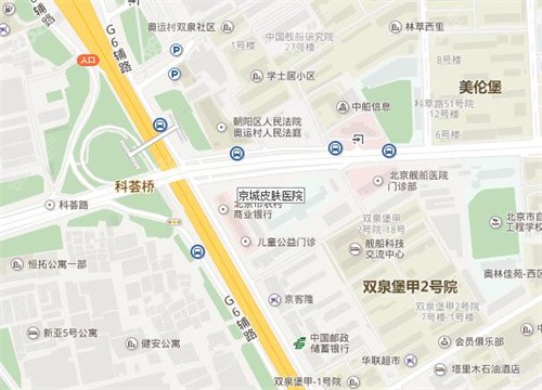 北京京城皮肤科医院地址