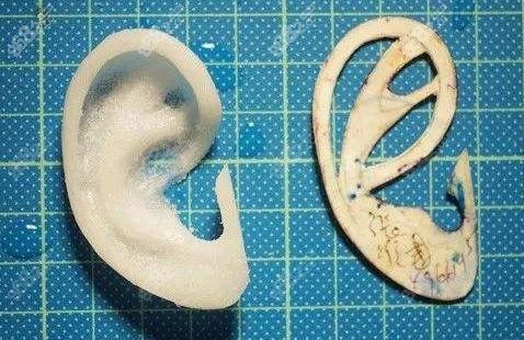 耳再造手术材料示意图