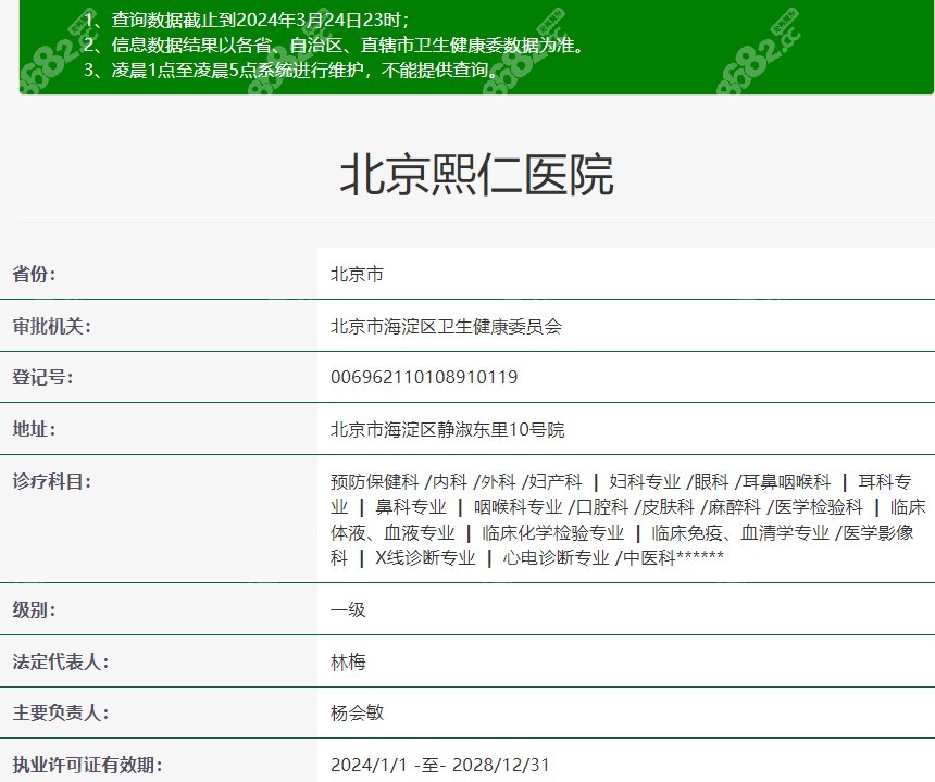 北京熙仁眼科医院作为一家正规私立眼科医疗机构