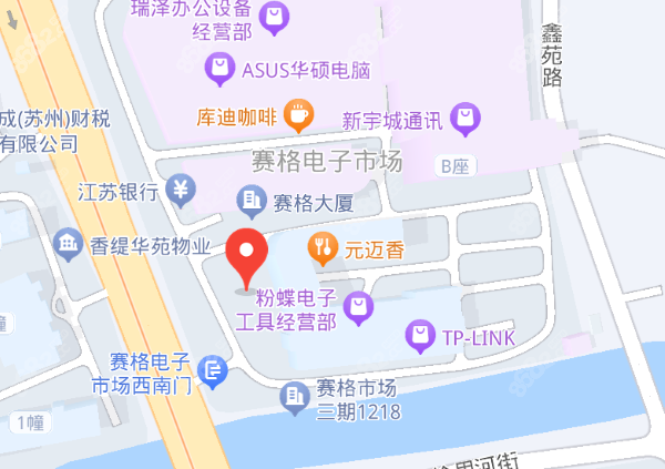 苏州赛格中喜口腔医院地图