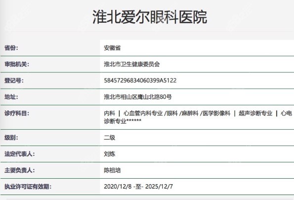 淮北爱尔眼科医院是正规的吗？