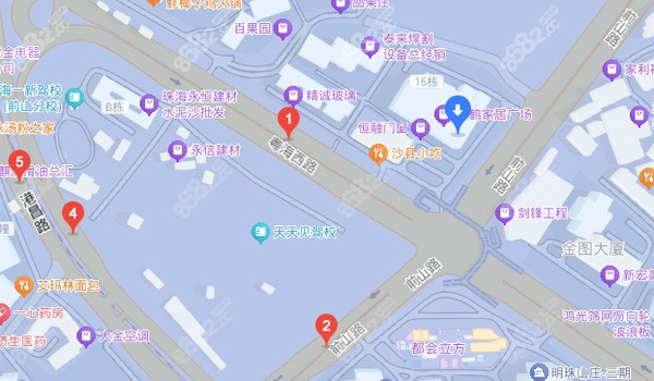 珠海楚星口腔周边公交站点