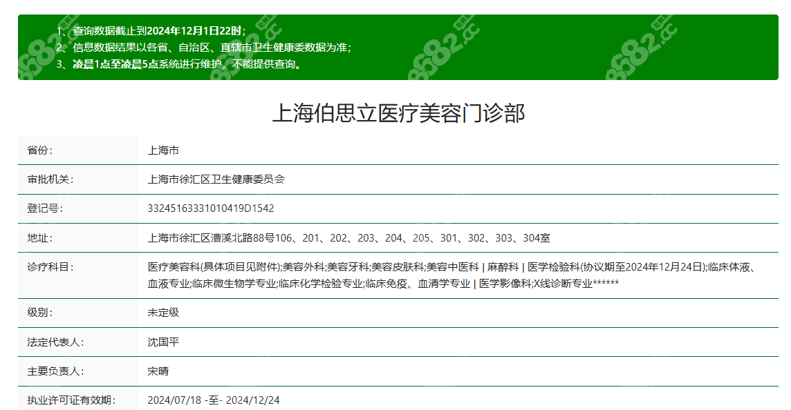 上海伯思立医疗美容是正规医院