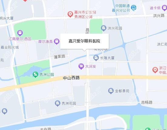 嘉兴爱尔眼科医院地址在哪里