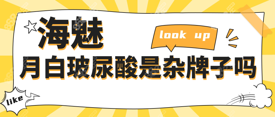 海魅月白玻尿酸是杂牌子吗