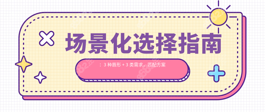 场景化选择指南：3 种唇形 + 3 类需求，匹配方案