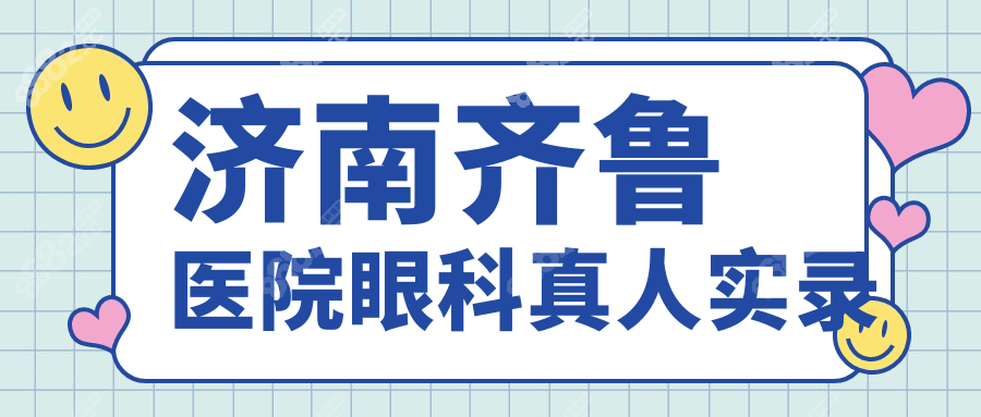濟南齊魯醫(yī)院眼科真人實錄