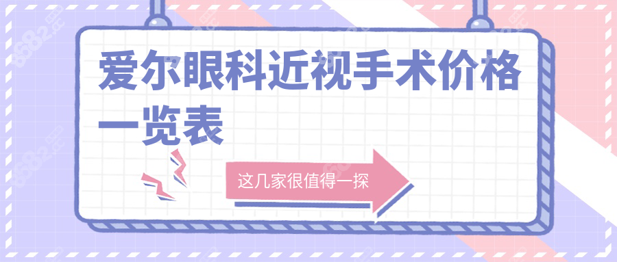 爱尔眼科近视手术价格一览表:北京9800,成都8k,东莞1.2w,南昌1w