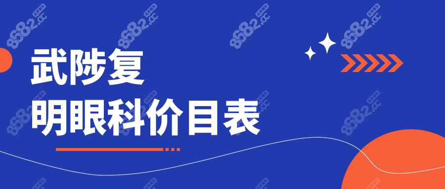 武陟复明眼科价目表:全飞秒17800元起,白内障治疗分单眼双眼