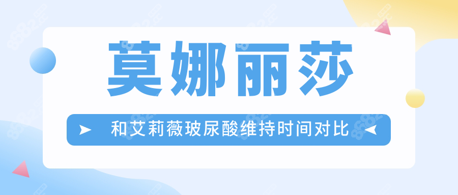 莫娜丽莎和艾莉薇玻尿酸维持时间对比