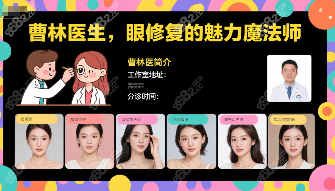 曹林医生个人简介+工作室地址+出诊时间+眼修复范例+口碑评
