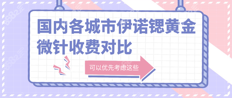国内各城市伊诺锶黄金微针收费对比