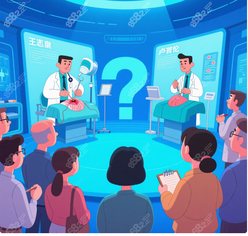 王志军和卢丙仑医生拉皮技术对比