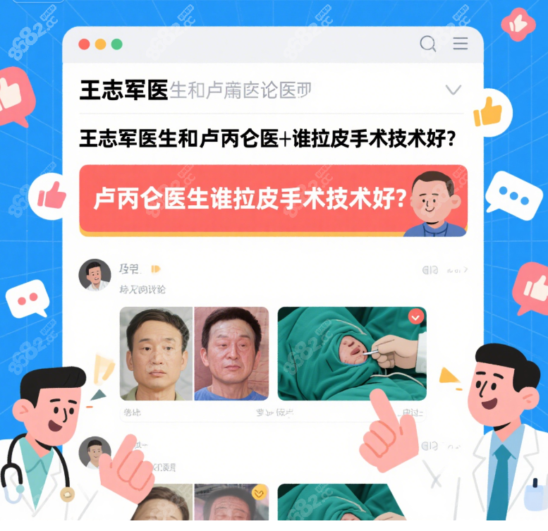 王志军和卢丙仑谁拉皮技术好?临床数据骗不了人,直接抄答案