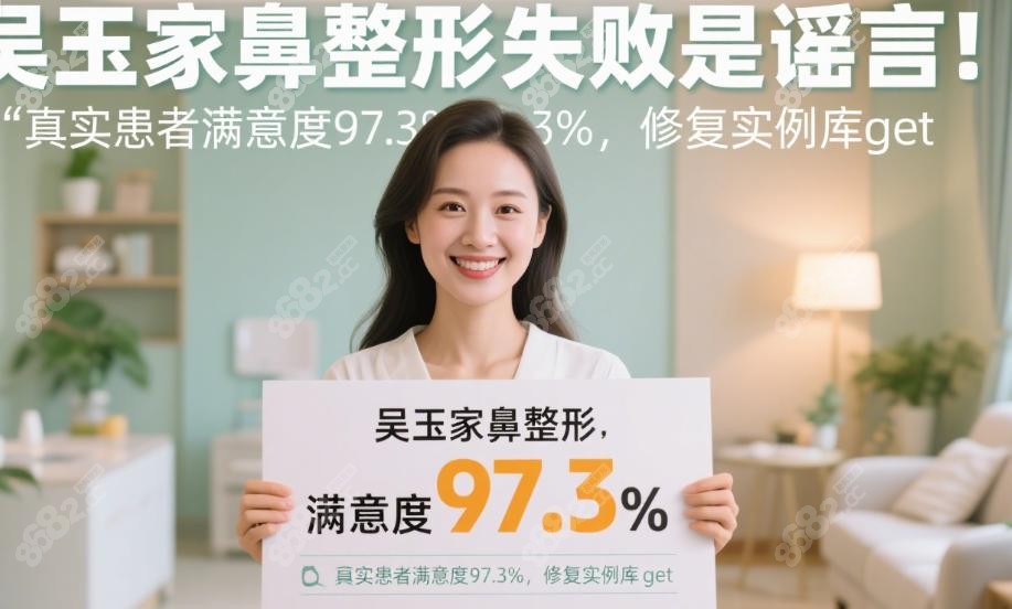 吴玉家鼻整形失败是谣言!真实患者满意度97.3%,修复实例库get