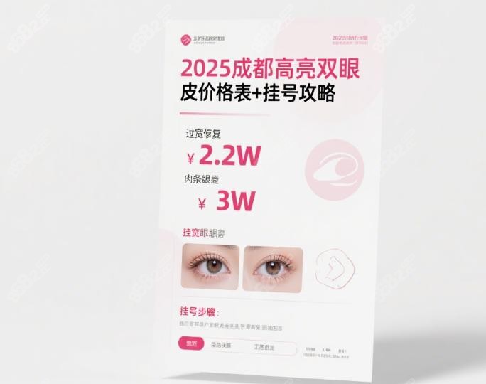 2025成都高亮双眼皮价格表