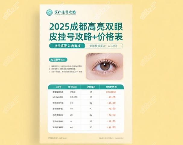 成都双眼皮高亮医生在哪个医院