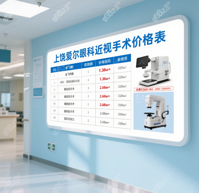上饶爱尔眼科近视手术价格大公开