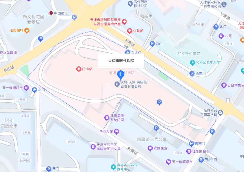 天津市眼科医院地址