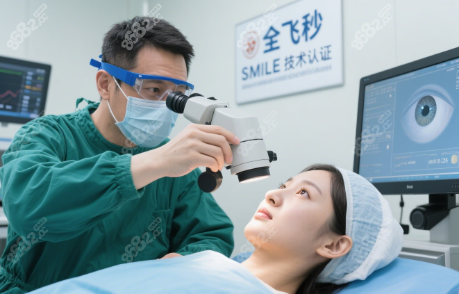 北京愛仁眼科全飛秒近視手術(shù)價(jià)格1.5W+，盯著綠點(diǎn)約25秒即可