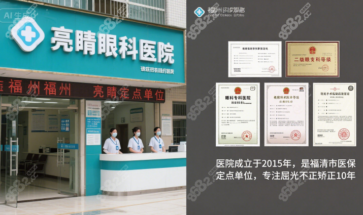 福州福清亮睛眼科医院是正规的,可预约陈清医生做近视手术