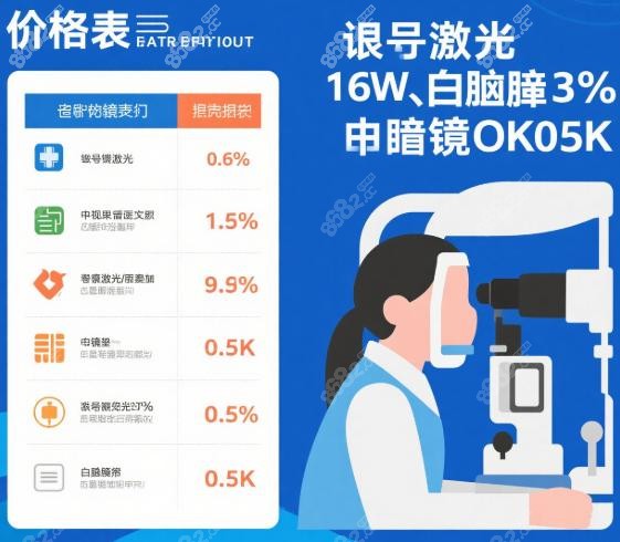 长春普瑞眼科医院价格表