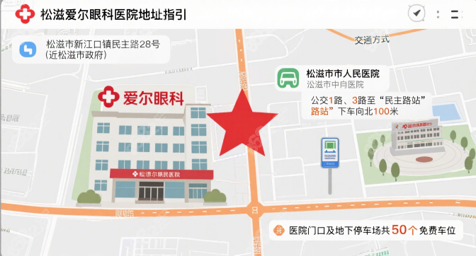 松滋爱尔眼科医院地址与交通指南