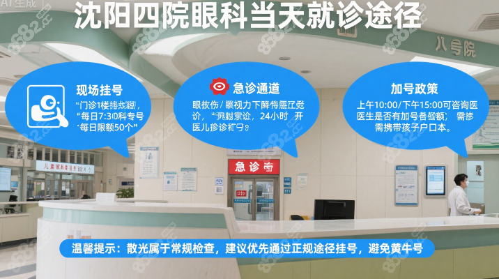 沈阳四院眼科当天可以看病吗？孩子眼睛散光网上没挂到号