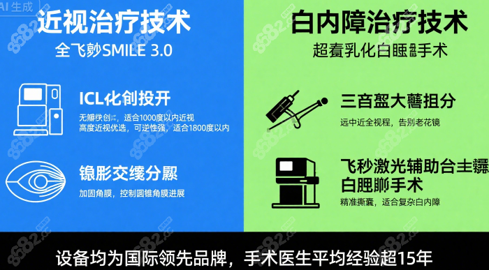 三亚301眼科技术好在哪？近视、白内障手术实力