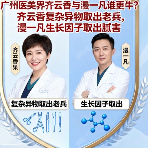 广州医美界齐云香与漫一凡谁更牛?齐云香复杂异物取出老兵,漫一凡生长因