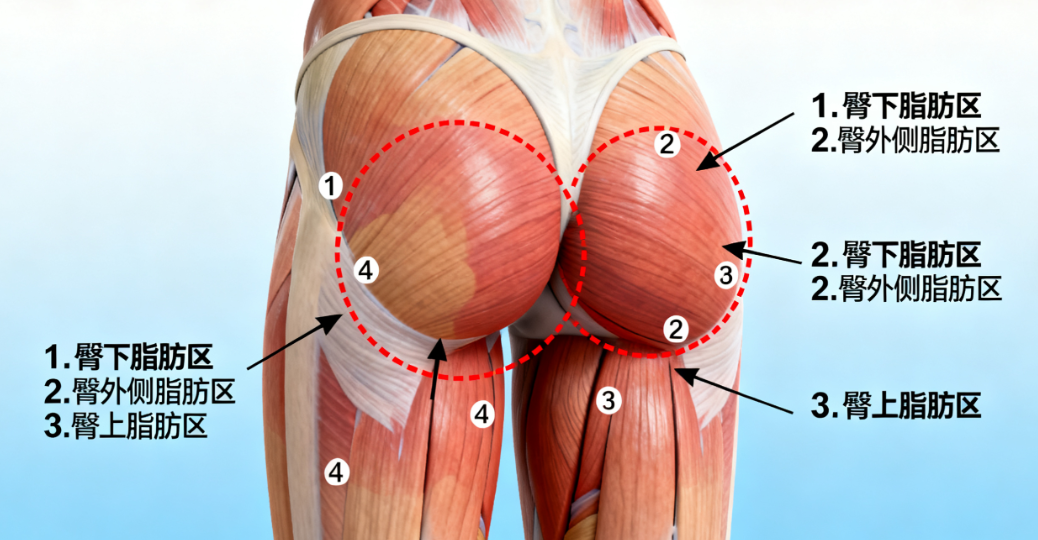 媽媽臀吸脂示意圖