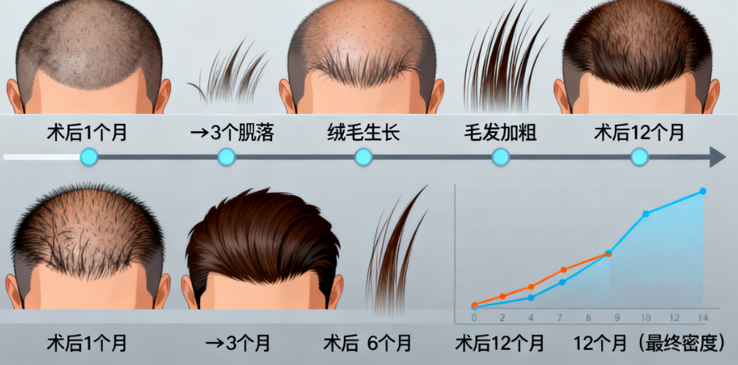 雍禾种植毛发变好过程图