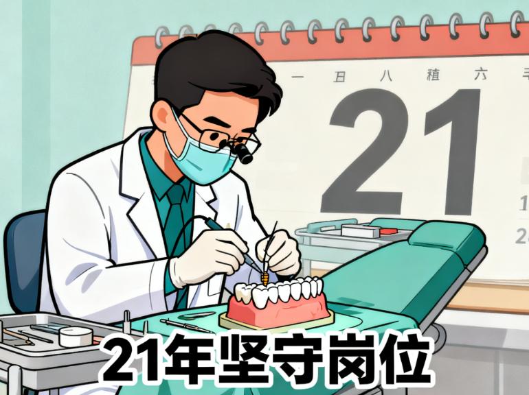 寧波一院口腔科應(yīng)彬彬種植牙技術(shù)好嗎？21年堅(jiān)守崗位做的種植患者回頭率高