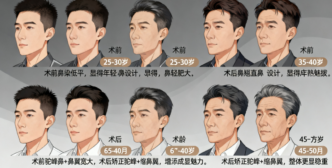 曲妙軒做男士鼻子對(duì)比