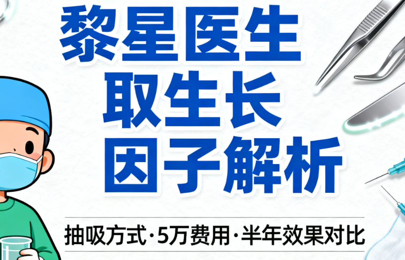 黎星醫(yī)生取生長(zhǎng)因子用抽吸方式靠譜嗎？5萬(wàn)費(fèi)用+半年效果對(duì)比，真實(shí)案例解析