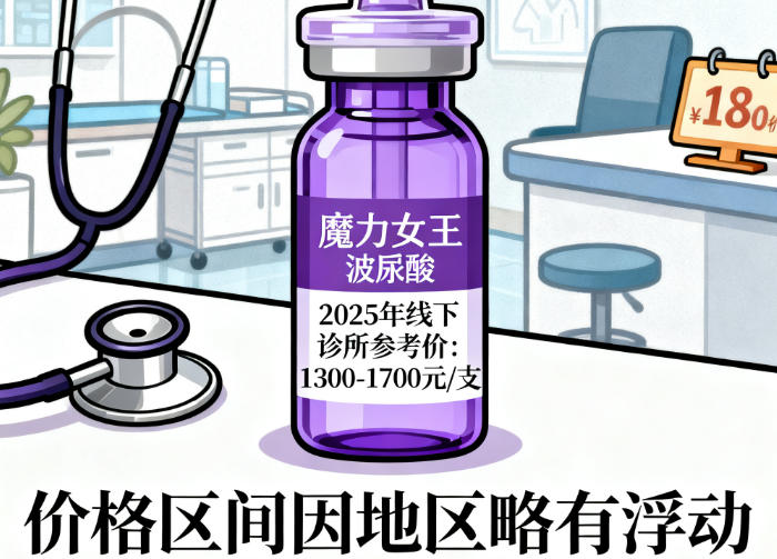 魔力女王玻尿酸多少錢一支？2025年線下診所普遍1300-1700元/支
