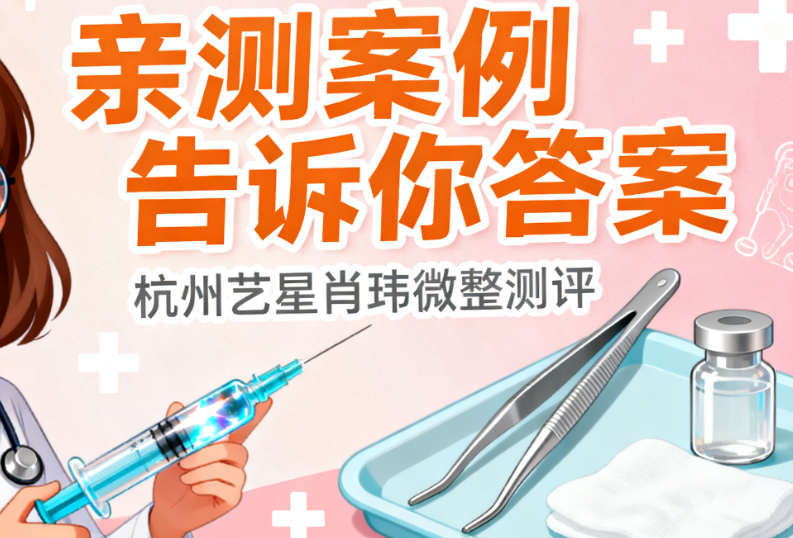 杭州藝星肖瑋微整怎么樣？親測案例告訴你答案，姐妹稱肖瑋技術(shù)好審美在線